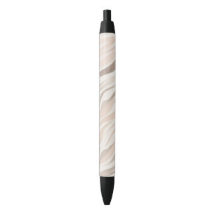 Rosa Creme Zebra Animal Print Kugelschreiber
