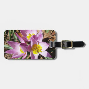 Rosa Crocses Frühlingsblume Gepäckanhänger
