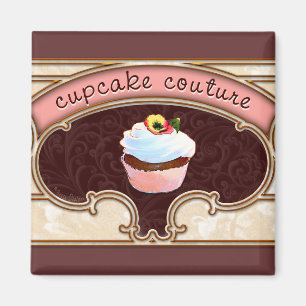Rosa Cupcake Couture Logo-Banner Magnet