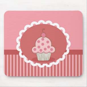 Rosa Cupcake-Design Mousepad