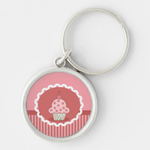 Rosa Cupcake-Design Schlüsselanhänger
