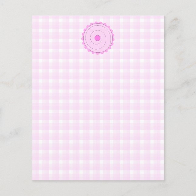 Rosa Cupcake. Flyer (Vorne)