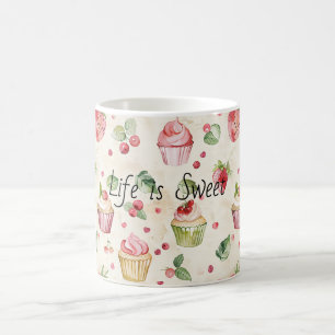 Rosa Cupcakes Kaffeetasse