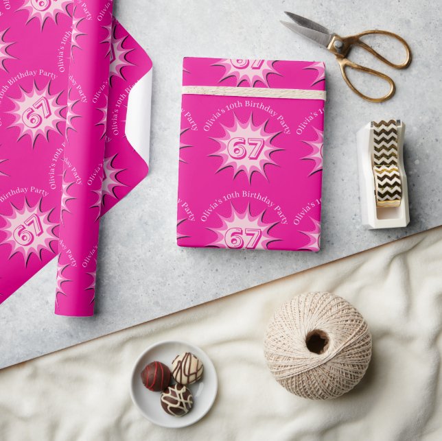 Rosa Custom 67 Meme  Geschenkpapier (Basteln)
