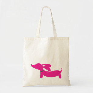 Rosa Dackel-Taschen-Tasche Tragetasche