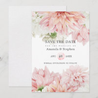 Rosa Dahlien Florale Hochzeit