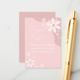 Rosa Daisy Baby Duschdusche Windelwanne Begleitkarte