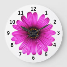 Rosa Daisy-Blume-Uhr