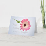 Rosa Daisy Daughter Geburtstagskarte Karte<br><div class="desc">Daisy Blume in einem sanften Licht.</div>