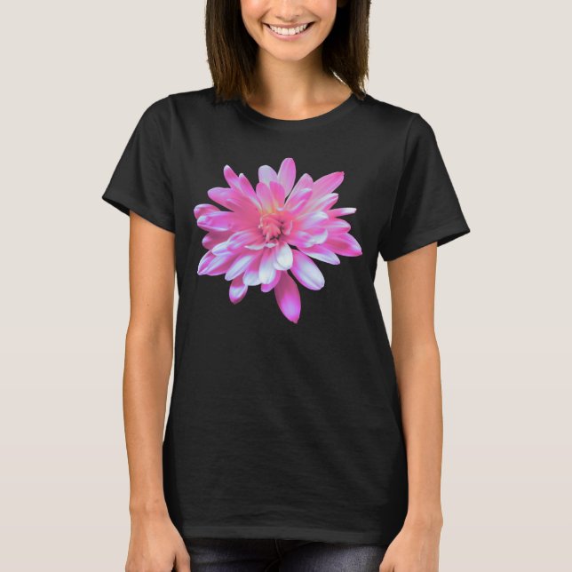 Rosa Daisy, Retro-Foto T-Shirt (Vorderseite)