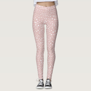 Rosa Dalmatiner-Punkte, Dalmatiner-Punkte, gepunkt Leggings