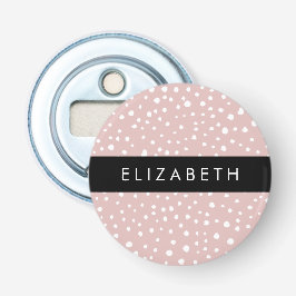 Rosa Dalmatiner Spots, Dalmatiner Punkte, Ihr Name Flaschenöffner