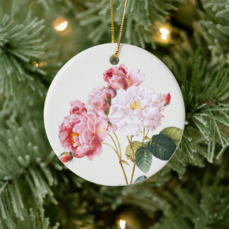 Rosa Damascena, Baum Keramik Ornament