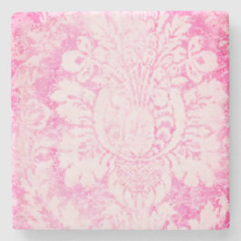 Rosa Damask Stone Untersetzer