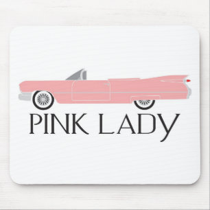 rosa Dame des Transportgestells Mousepad