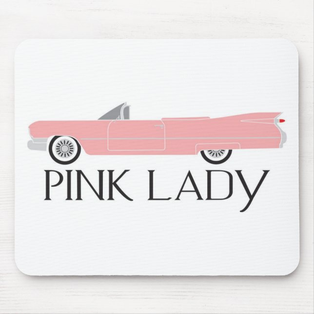 rosa Dame des Transportgestells Mousepad (Vorne)