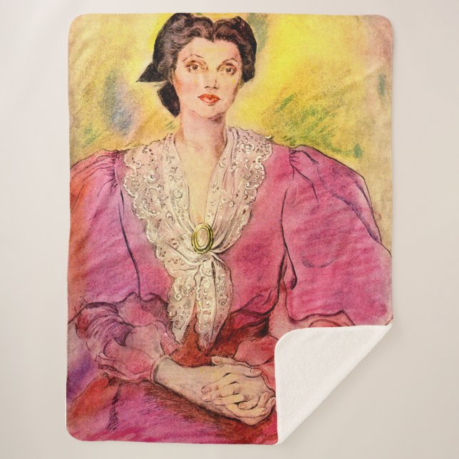 Rosa Dame Sherpadecke (Vorderseite)