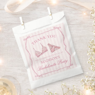 Rosa Damenwäsche-Dusch-Junggesellinnen-Abschiedspa Geschenktütchen