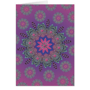 Rosa Dämmerungs-leere Karte EL Paseo