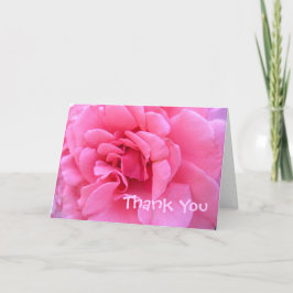Rosa danken Ihnen zu kardieren Dankeskarte