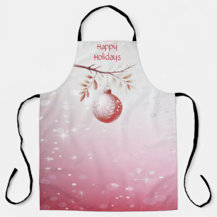 Rosa dekorative Weihnachtsball Schürze
