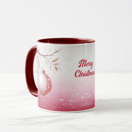 Rosa dekorative Weihnachtsball Tasse