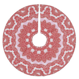 Rosa dekoratives Baumrock Polyester Weihnachtsbaumdecke