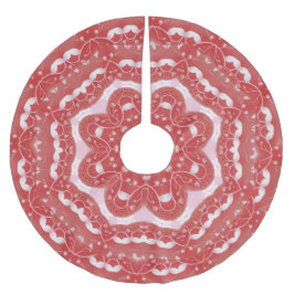 Rosa dekoratives Baumrock Polyester Weihnachtsbaumdecke