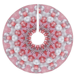 Rosa dekoratives Baumrock Polyester Weihnachtsbaumdecke