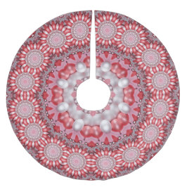 Rosa dekoratives Baumrock Polyester Weihnachtsbaumdecke