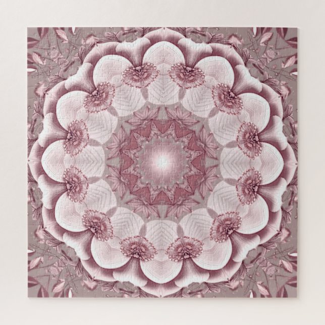 Rosa Dekoratives Puzzle (Vertikal)