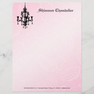 Rosa des Leuchter-311-Shimmer Briefkopf