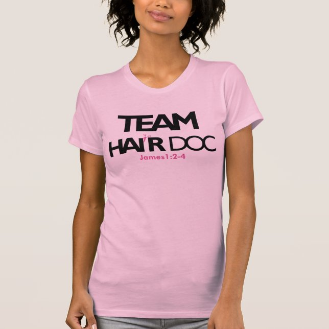 Rosa des Team-Haar-Doc. 911 (Racerback) T-Shirt (Vorderseite)