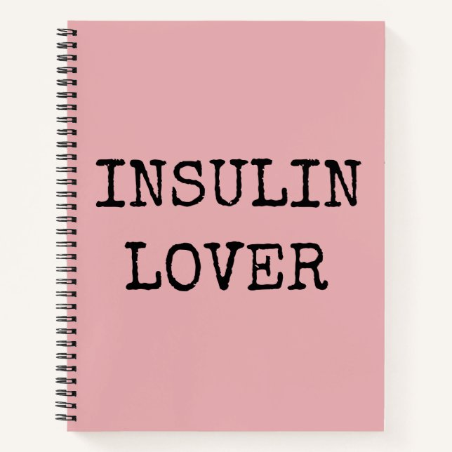 Rosa Diabetes-Notizbuch Notizbuch (Vorderseite)