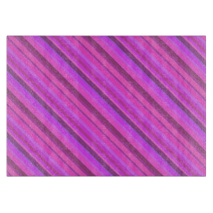 Rosa diagonale Streifen Schneidebrett