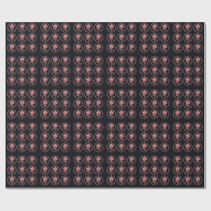 Rosa Diamant Kronen Kunst aus rosa Kristall Geschenkpapier