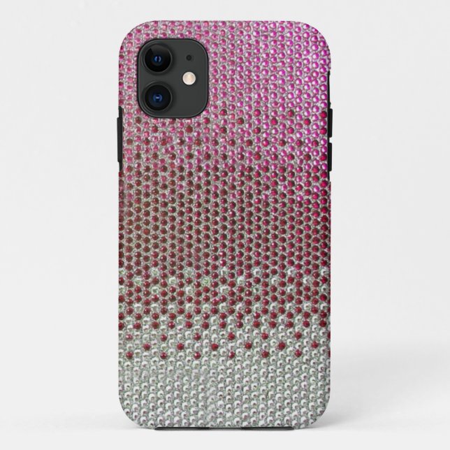 Rosa diamante de imitación-Glitzer Bling iPhone 5 Case-Mate iPhone Hülle (Rückseite)