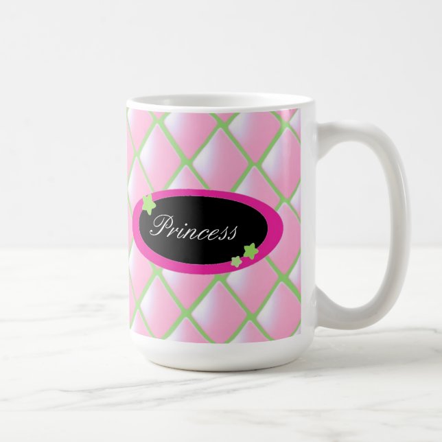 Rosa Diamanten - Prinzessin Kaffeetasse (Rechts)
