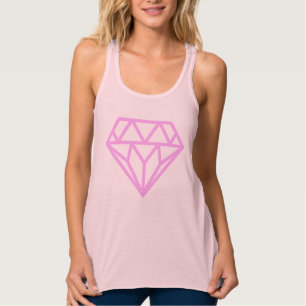 rosa Diamanten Tank Top