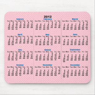 Rosa Diamantmuster 2012 Kalender Mousepad