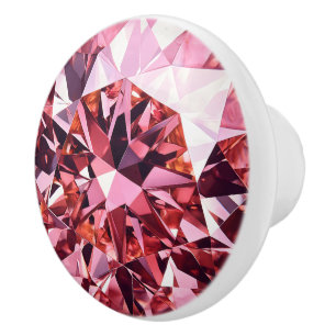 rosa Diamantmuster Keramikknauf