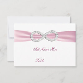 Rosa Diamond Unendlichkeit Hochzeitstisch Platzkar Einladung