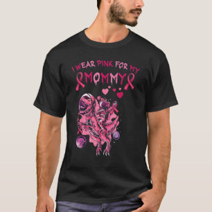 Rosa Dinosaurier Ich trage Rosa für meine Mama T-Shirt