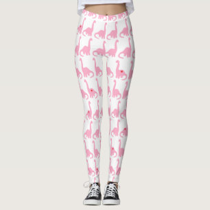 Rosa Dinosaurier-Leggings Leggings
