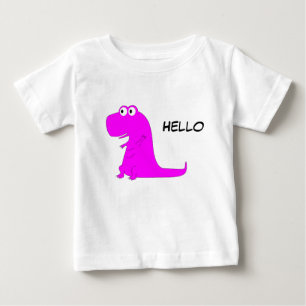 Rosa Dinosaurier T-Rex Baby T-shirt