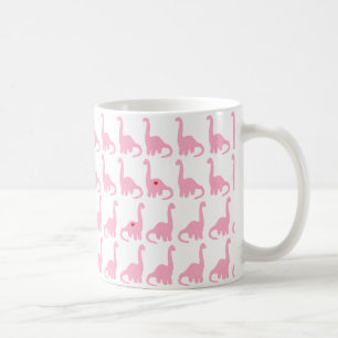 Rosa Dinosaurier-Tasse Kaffeetasse