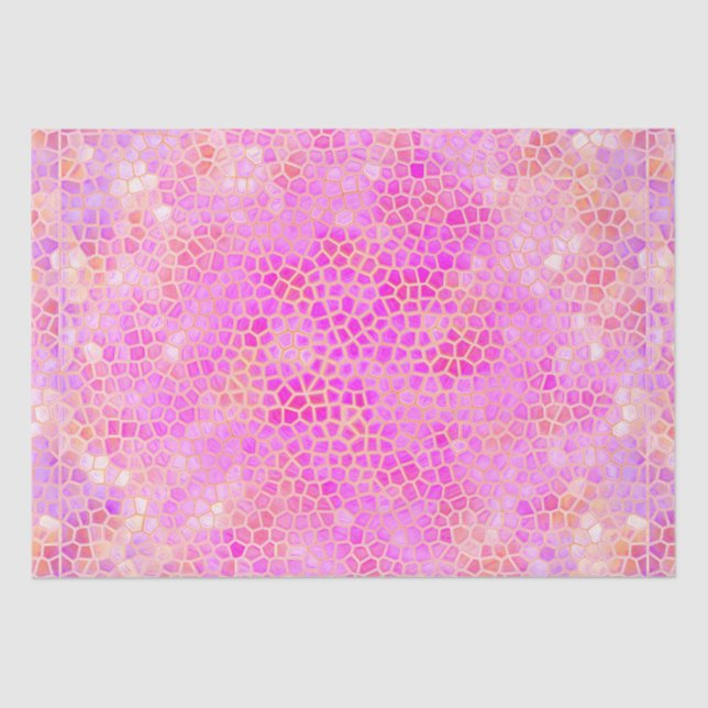 Rosa Dinosaurier verborgen Seidenpapier (Vorderseite)