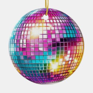 Rosa Disco-Kugel Keramik-Ornament Keramik Ornament
