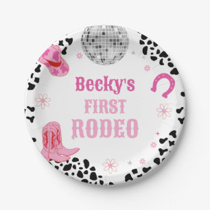 Rosa Disco Rodeo Wild West Girl Pappteller