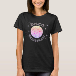 Rosa Diskothek Ball 70er Bachelorette Diskothek T-Shirt